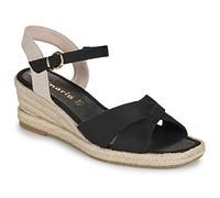 Tamaris Damen Sandalette mit Keilabsatz, schwarz, 40 EU