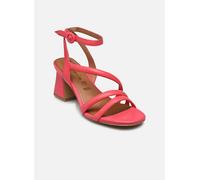 Tamaris Damen Sandalen mit Absatz Leder Banana-Absatz Sommer; PINK/pink; 37 EU