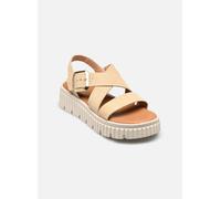 Tamaris Damen Sandalette mit Keilabsatz, beige, 38 EU