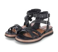 Tamaris Sandalen - Gr. 38 - Schwarz - Leder und Synthetik