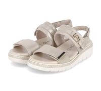 Tamaris Sandalen - Gr. 39 - Beige - Rauleder