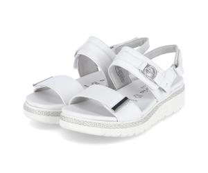 Tamaris Sandalen - Gr. 39 - Weiß - Glattleder