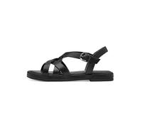 Tamaris Sandalette Damen Vegan Flach schwarz,EU 38