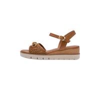Tamaris Sandalen Leder/Textil Cognac - 36