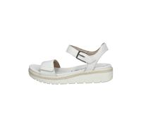 Tamaris Damen Sandaletten, Frauen Sandalen,Wechselfußbett,Freizeitschuhe,offene Schuhe,Strandschuhe,Sommersandalen,bequem,flach,White,39 EU