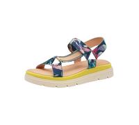 Riemchensandale TAMARIS, Damen, Gr. 37, blau (blau kombiniert), Textil, casual, Schuhe, Plateau, Sommerschuh, Sandalette mit Touch It-Ausstattung (23570062-37) blau kombiniert