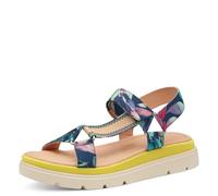 Riemchensandale TAMARIS, Damen, Gr. 41, blau (blau kombiniert), Textil, casual, Schuhe, Plateau, Sommerschuh, Sandalette mit Touch It-Ausstattung (23570062-41) blau kombiniert