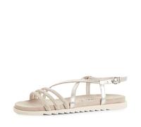 Tamaris Sandalette Damen Flach metallic,EU 38