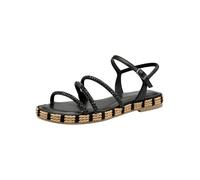 Tamaris Sandalette Damen Flach Schwarz Größe 41