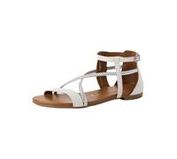Tamaris Sandalette Damen Flach weiß,EU 37