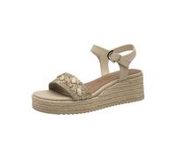 Tamaris Sandalette Damen Keilabsatz beige,EU 42