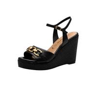 Tamaris Sandalette Damen Keilabsatz schwarz,EU 41