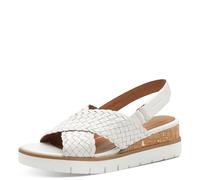 Tamaris Sandalette Damen Keilabsatz weiß,EU 37