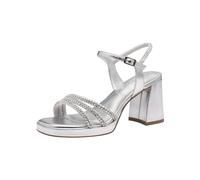 Tamaris Sandalette Damen Textil silber, 38