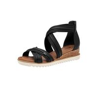 Tamaris Sandalette Damen Vegan Bequem schwarz,EU 42