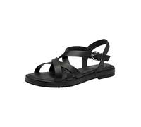 Tamaris Sandalette Damen Vegan Flach schwarz,EU 38