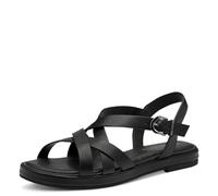 Tamaris Sandalette Damen Vegan Flach schwarz,EU 40