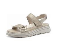Tamaris Sandalette Klett seitlich geschlossen für Damen, beige, Größe 38 EU