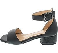 Tamaris Damen Sandaletten, Frauen Sandalen,Strandschuhe,Riemchensandalen,elegant,Leichter Absatz,Sommerschuhe,Freizeitschuhe,Black,37 EU