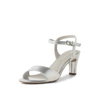 Tamaris Damen Sandalette mit Stilettoabsatz, metallic – Größe 36 EU