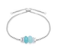 Tamaris Bracelet - Elegantes Armband aus poliertem Edelstahl - Silber - Erbskette verstellbar bis 21 cm - wasserfest & hautfreundlich
