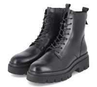 Tamaris Damen-Schnürstiefelette Leder Schwarz Größe 38
