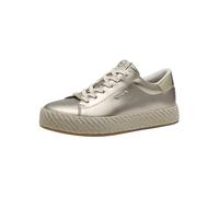 Tamaris Schnürer Damen – Vegan, sportlich, metallic Gold – Größe 40
