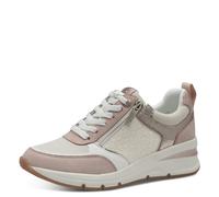 Tamaris Schnürhalbschuh Keilsohle Reißverschluss für Damen, beige, Größe 39 EU