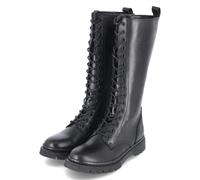 Tamaris Schnürstiefel - Gr. 36 - Schwarz - Leder und Synthetik