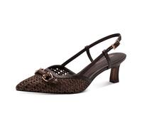 Tamaris Damen Sling Pump mit Stilettoabsatz, braun, 39 EU