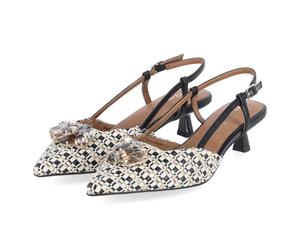 Tamaris Slingpumps - Gr. 39 - Beige - Textil & Synthetik