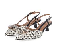 Tamaris Slingpumps - Gr. 40 - Beige - Textil & Synthetik