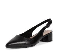 Tamaris Slingpumps - Damen - BLACK LEATHER in Größe 37