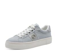 Tamaris Damen Low-Top Sneaker, Frauen Sneaker,Wechselfußbett,Comfort Lining,Champagne,Chili patent,Copper,einlege-Sohle,Light Blue SUE,41 EU