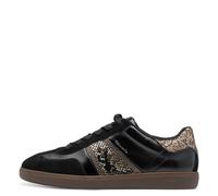 Tamaris Damen Schnürer 23624 Schwarz/Snake Größe 39