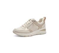 Tamaris Sneaker Damen Low Top Frauen Schuhe Vegan M2372142 Ivory, Schuhgröße:43 EU