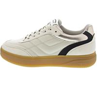 Tamaris Damen Low-Top Sneaker, Frauen Halbschuhe,straßenschuhe,Strassenschuhe,Sportschuhe,Freizeitschuhe,Turnschuhe,Ivory Comb,38 EU