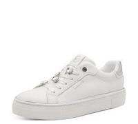 Tamaris Damen-Sneaker Low M2375144 Weiß/Silber Größe 40 EU