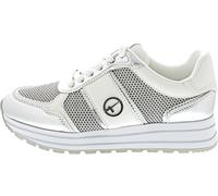 Tamaris Schnürer Damen Vegan sportlich metallic,EU 37