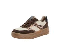 Tamaris Damenschuhe Sportliche Schnürer MOCCA/LEOPARD MOCCA - Gr. - 40