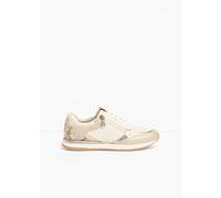 Tamaris Plateausneaker 1-23613-46-454 Damen beige Lederimitat/Textil, vegan Größe 41