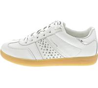 Tamaris Damen Klassische Ballerinas, Frauen Flats,Comfort Lining,TOUCHit-Fußbett,Slip-ons,klassisch elegant,Ballerinen,White/Silver,38 EU