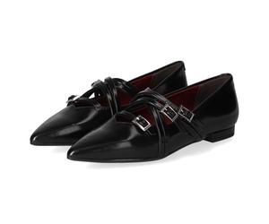 Tamaris Spangenballerinas - Gr. 37 - Schwarz - Synthetik