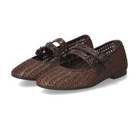 Tamaris Spangenballerinas - Gr. 41 - Braun - Textil & Synthetik