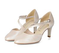 Tamaris Spangenpumps - Gr. 42 - Weiß - Textil & Synthetik