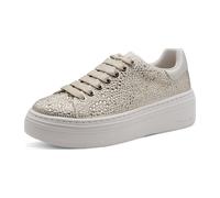 Tamaris Schuhe Plateau Sneaker beige Strass 23795 - Größe 40