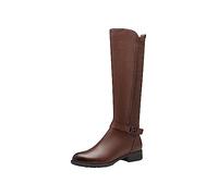 Tamaris Damen Langschaft-Stiefel bequem; COGNAC, EU 38