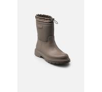 Gummistiefel TAMARIS, Damen, Gr. 39, taupe, Synthetik, Textil, unifarben, Schuhe, Blockabsatz, Boots mit Textileinsatz am Schaftrand (33338365-39) taupe