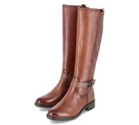 Tamaris Stiefel - Gr. 38 - Braun - Leder und Synthetik