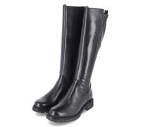 Tamaris Stiefel - Gr. 38 - Schwarz - Leder und Synthetik